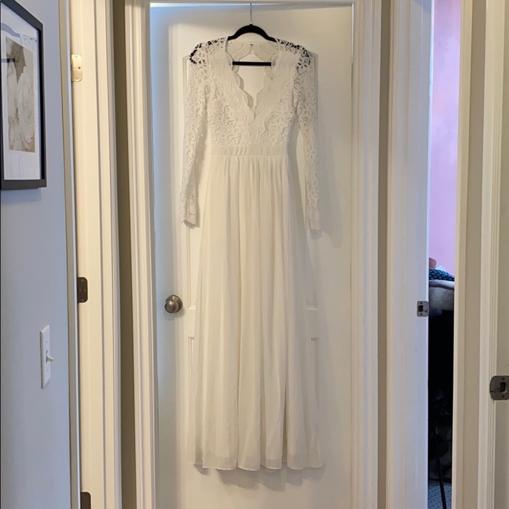 Full length boho bridal - worn once!